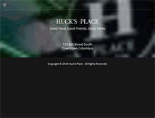 Tablet Screenshot of hucksplace.com